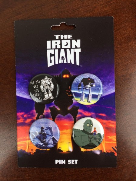 sci-fi block january 2016 iron giant pin set