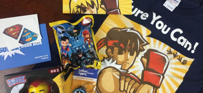 January 2016 Super Geek Box Subscription Box Review