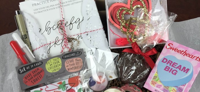 Tinselbox February 2016 Subscription Box Review & Coupon – Valentine’s Day!