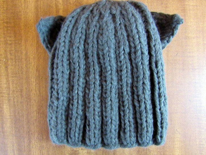 Chunky Knit Cat Hat for CatLadyBox