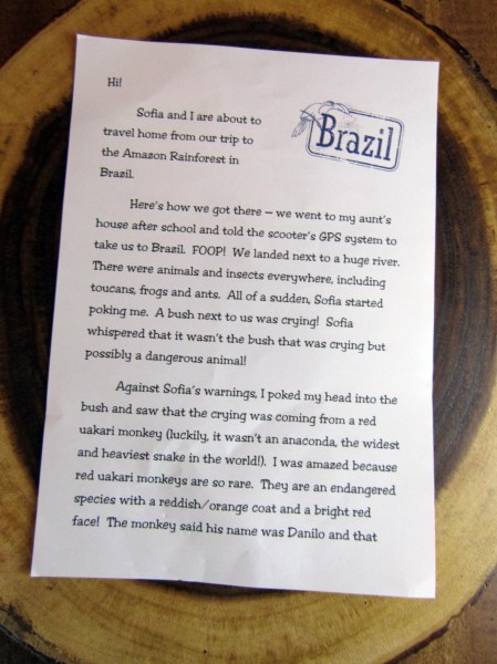 Brazil Theme Letter