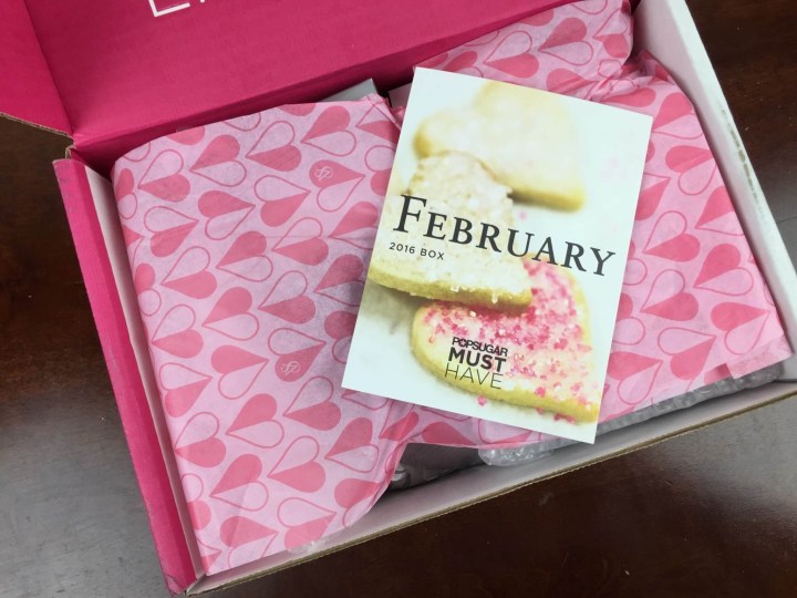 POPSUGAR must have box february 2016 unboxing