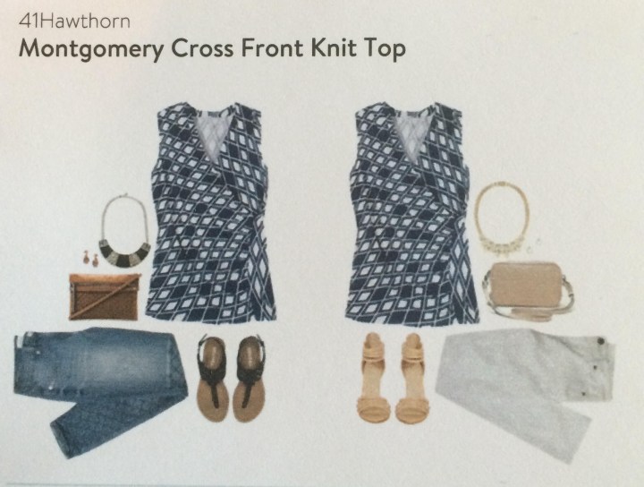 41 Hawthorne Montgomery Cross Front Knit Top