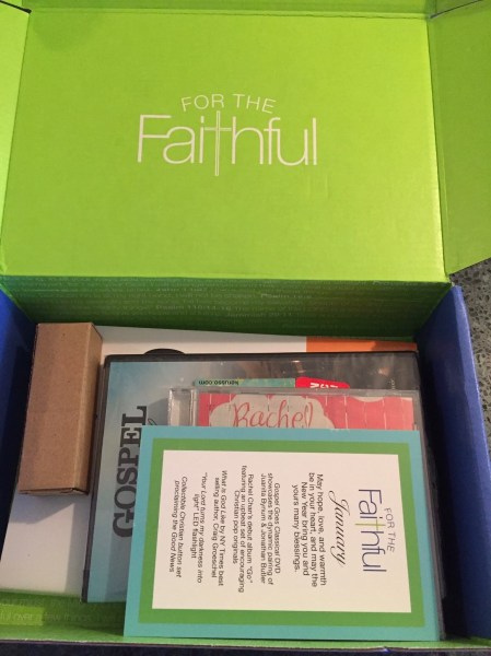 for the faithful january 2016 unboxing
