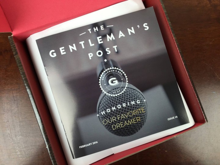 gentleman's box february 2016 unboxing