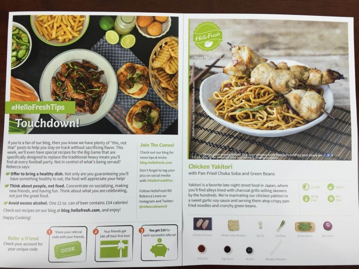 HelloFresh February 2016 Review and Coupon - Hello Subscription