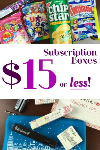 inexpensive subscription boxes