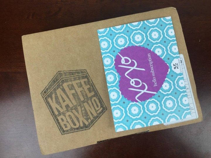 kaffebox february 2016 box