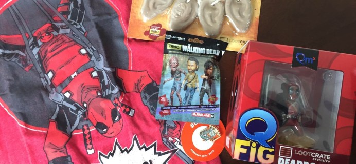 February 2016 Loot Crate Review + Coupons – DEAD