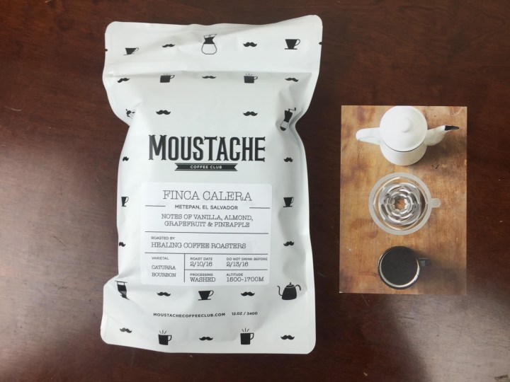 moustache coffee club february 2016 unboxing