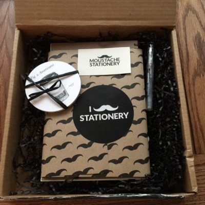 Moustache Stationery February 2016 Subscription Box Review + Coupon