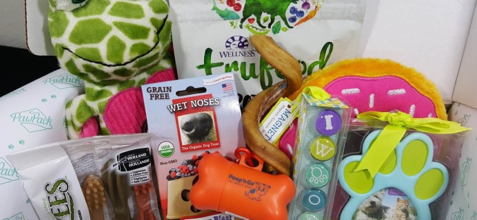 PawPack Dog Subscription Box Review – February 2016