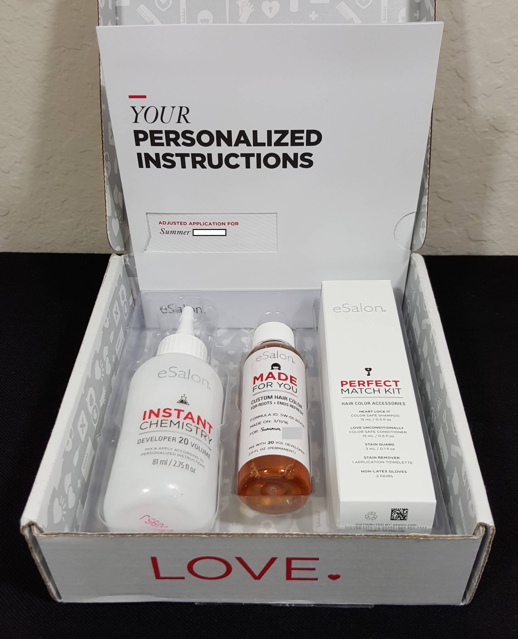 eSalon Custom Color Subscription Box Review - April 2016 - First Box ...