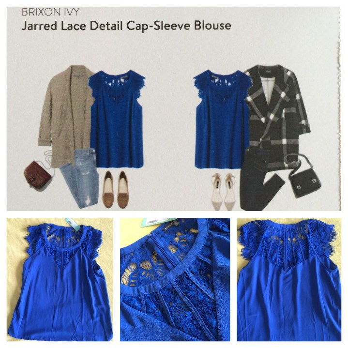 Brixon Ivy Jarred Lace Detail Cap Sleeve Blouse2