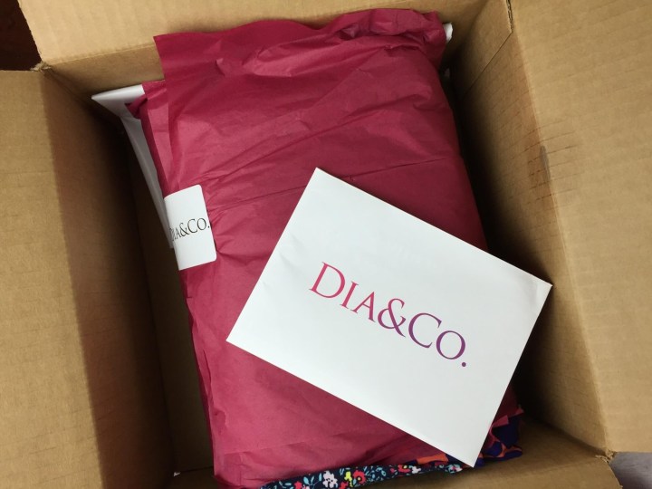 Dia & Co Box March 2016 unboxing