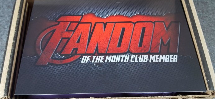 Fandom of the Month Club March 2016 Subscription Box Review