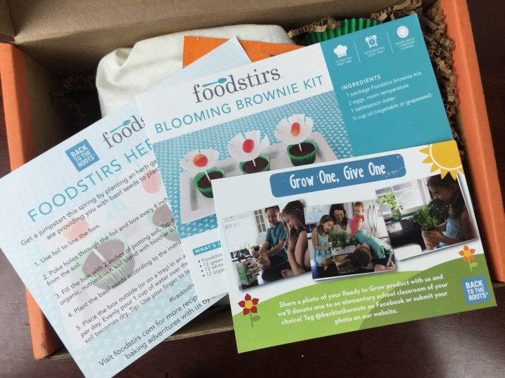 Foodstirs Box March 2016 unboxing