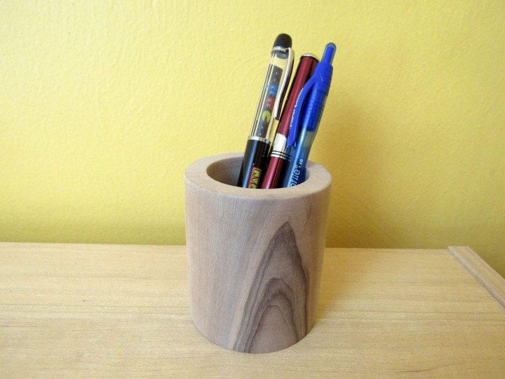 Wooden Pencil Cup