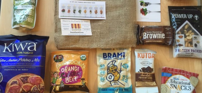 Snack Sack March 2016 Subscription Box Review & Coupon