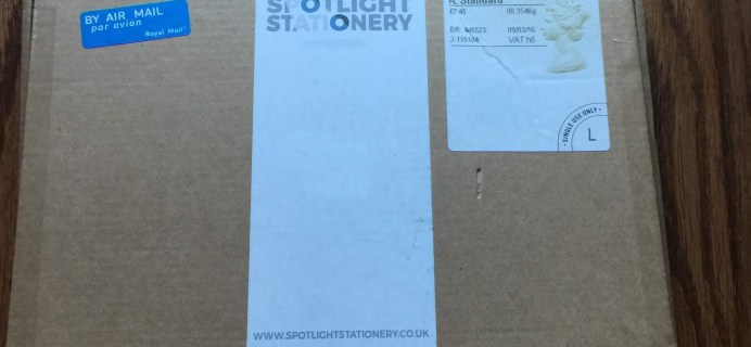 Spotlight Stationery Subscription Box Review & Coupon – March 2016