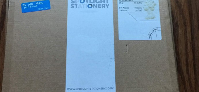 Spotlight Stationery Subscription Box Review & Coupon – March 2016