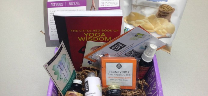 March 2016 Yogi Surprise Subscription Box Review + Coupon