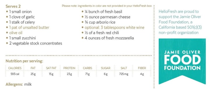 Jamie's Oozy Zucchini Risotto with Mozzarella & Fresh Basil (5)