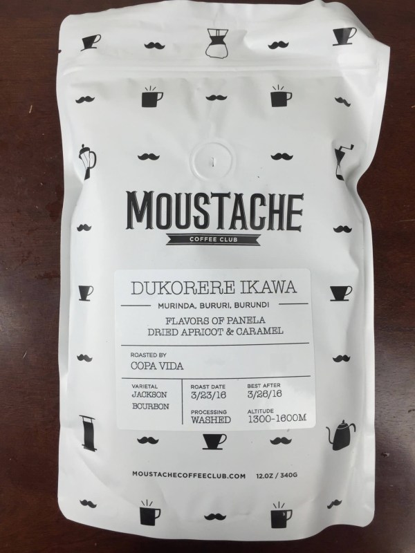 Moustache Coffee Club March 2016 review