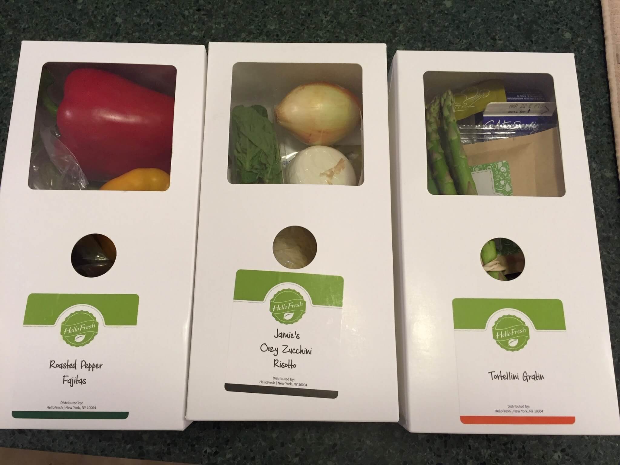Hello Fresh Vegetarian Subscription Box Review Coupon March 2016