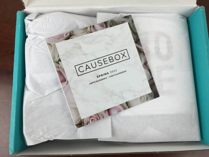 causebox spring 2016 unboxing