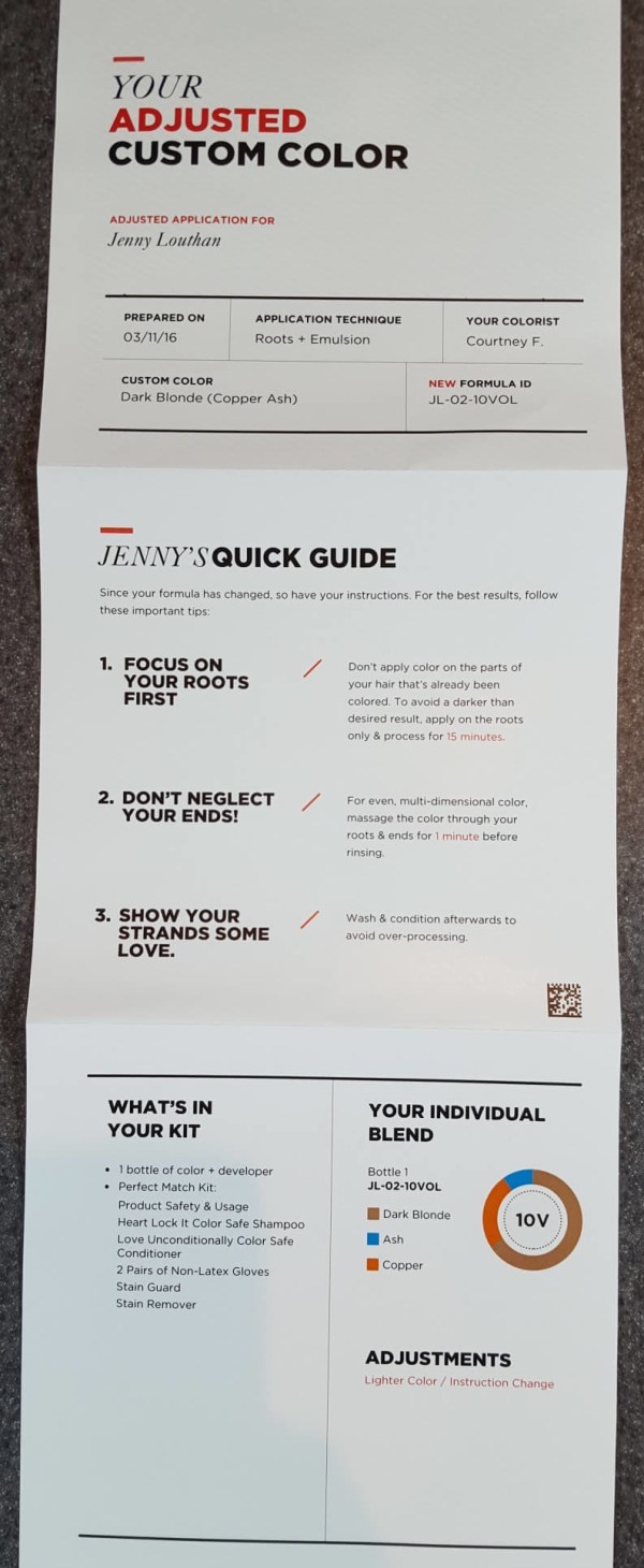 March 2016 eSalon Custom Hair Color Subscription Review First Box 10