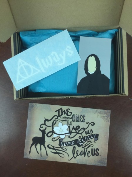 fandom of the month snape tribute unboxing