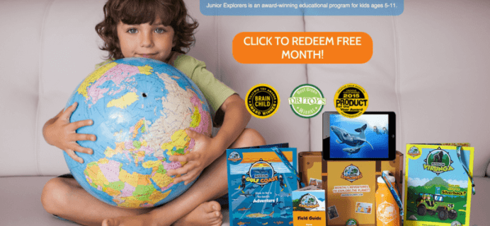 First Month Junior Explorers Free Coupon – $3.99 Shipped!
