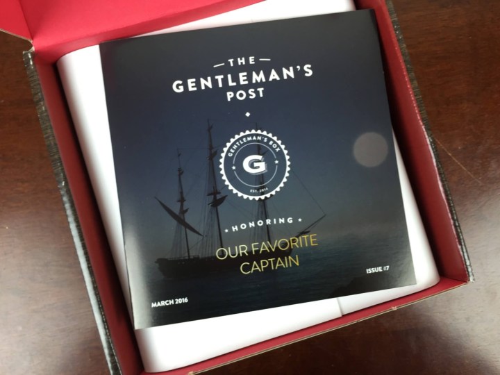 gentleman's box march 2016 unboxing