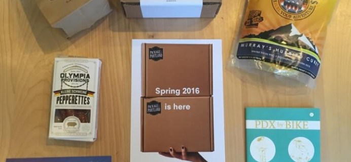 Package from Portland Spring 2016 Subscription Box Review & Coupon