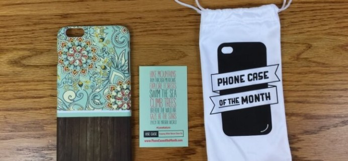 Phone Case of the Month Subscription Review + Half Off Coupon – March 2016