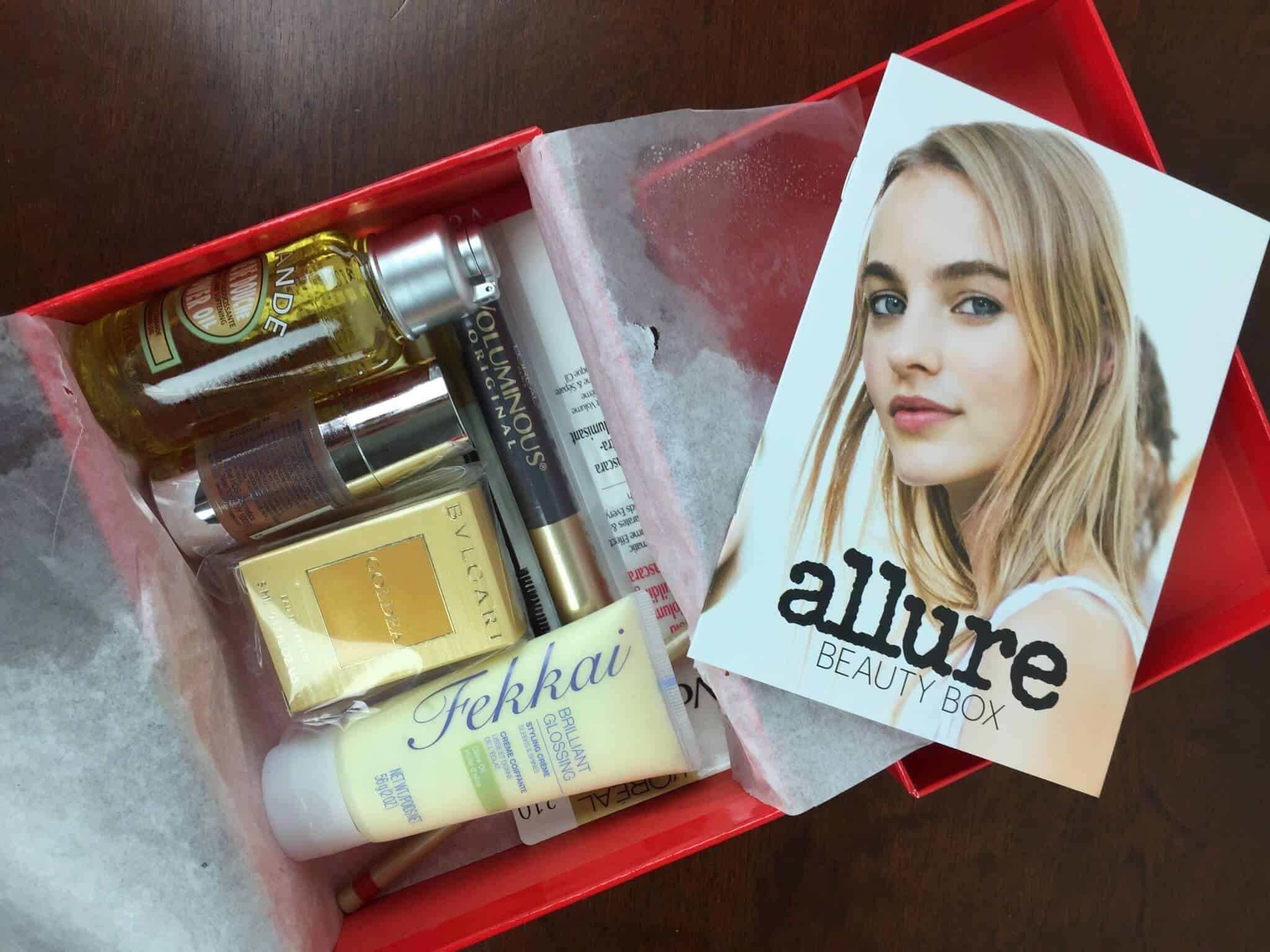 Allure Beauty Box April 2016 Subscription Box Review Hello Subscription