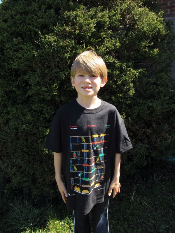 J is modeling on child medium.