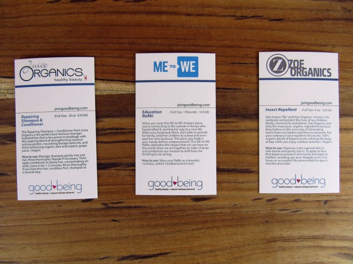 Information Cards
