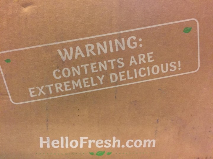 Hello Fresh Vegetarian Box April 2016 (1)
