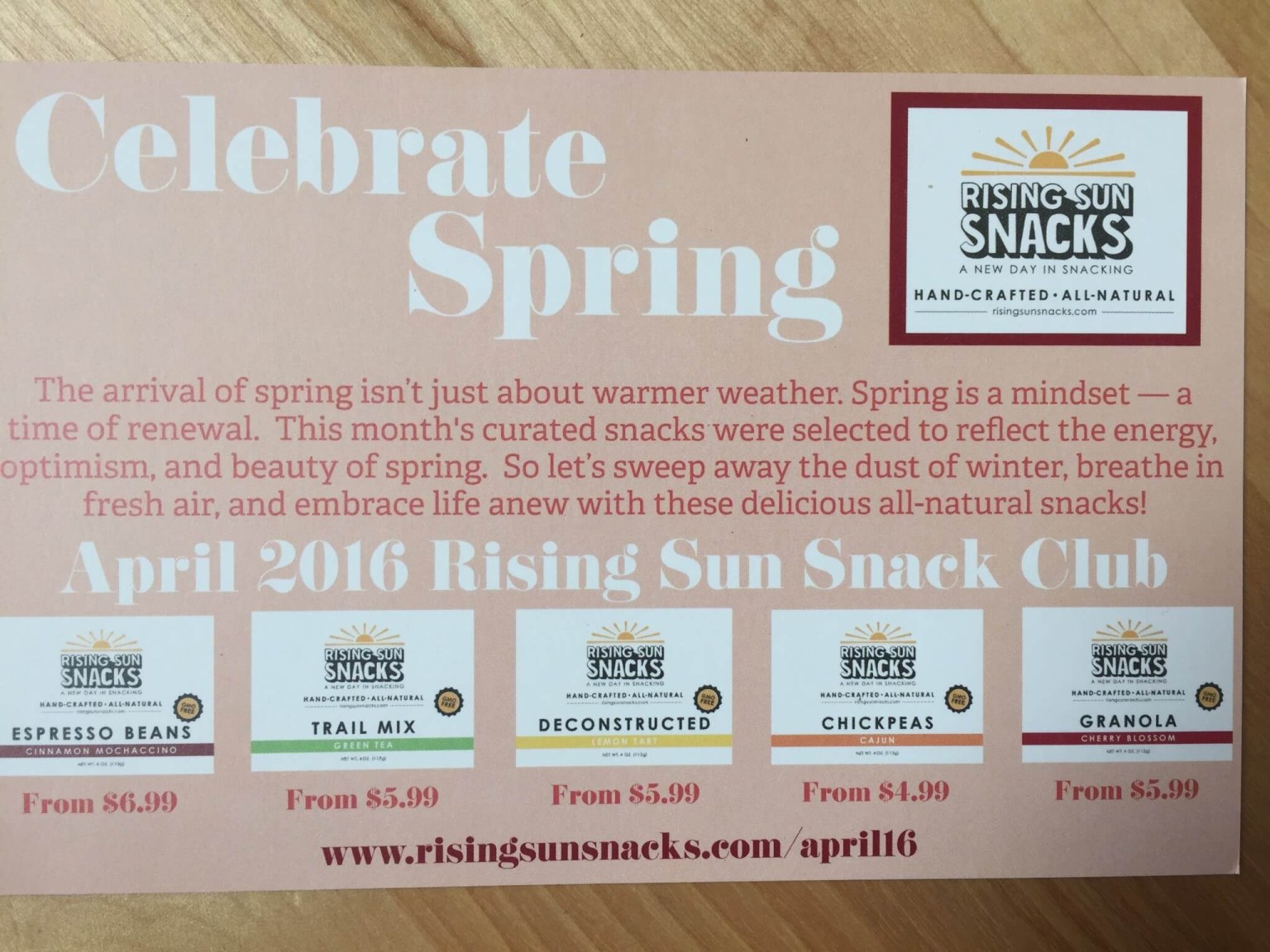 Rising Sun Snacks April 2016 Subscription Box Review + 50% Off Coupon ...