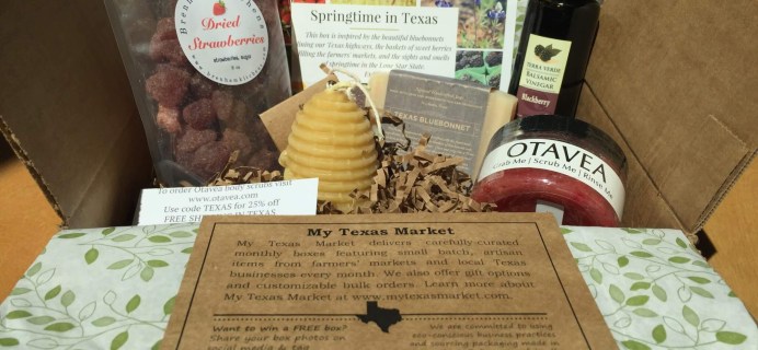 My Texas Market April 2016 Subscription Box Review & Coupon