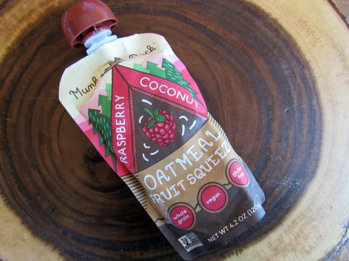 Raspberry Coconut Oatmeal Fruit Squeeze by Munk Pack