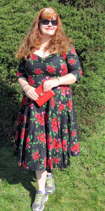 Hell Bunny Vixen Night Garden Eternity 50's Dress - Front