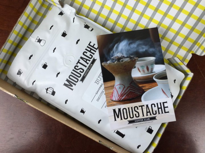Moustache Coffee Club Box April 2016 unboxing