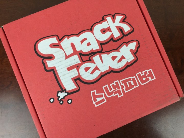 Snack Fever Premium Box April 2016 box