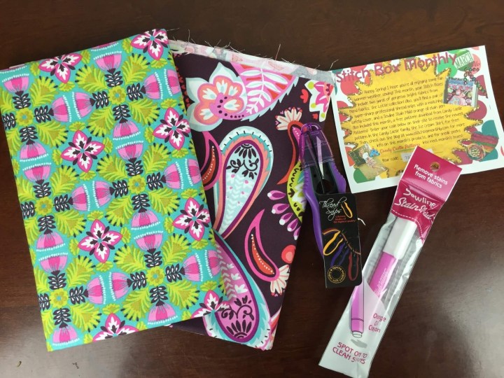 Stitch Box Monthly March 2016 review