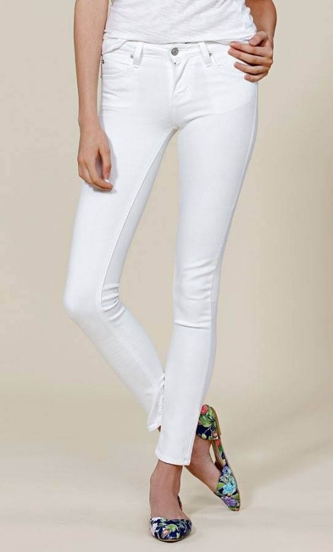 White Skinny Jeans Available 44