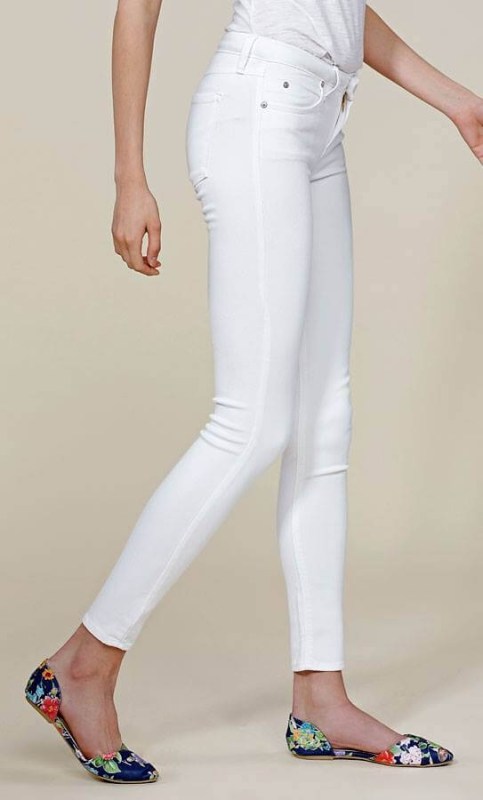 White Skinny Jeans Available 46