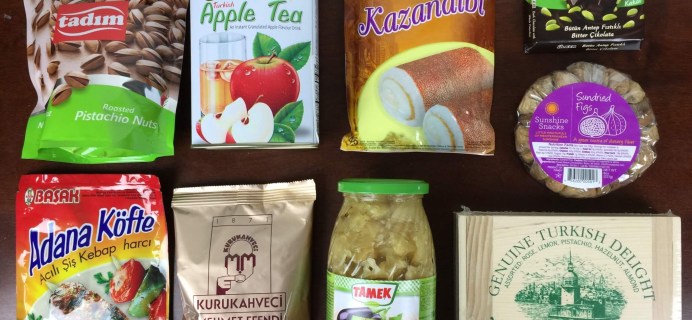 April 2016 Yummy Bazaar Full Experience Subscription Box Review –  Turkey Box
